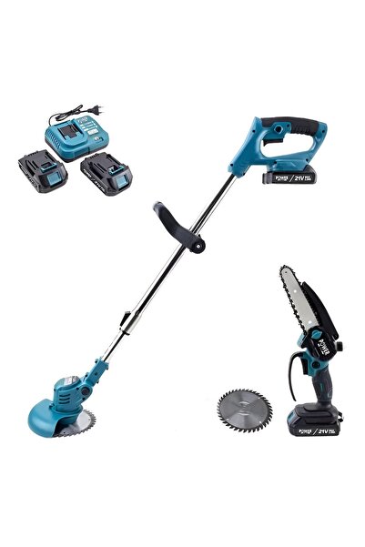 POWER BLACK TIRPAN + ŞARJLI TESTERE 21 V MUHTEŞEM İKİLİ KARTON KUTU