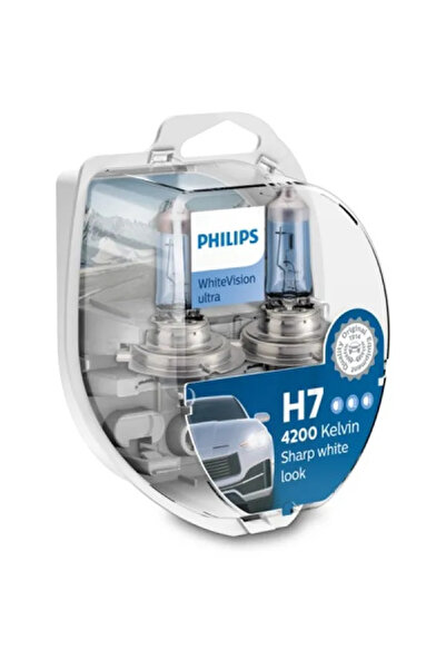 Philips Set de două becuri auto cu halogen White Vision Ultra H7 55W 12V 1297...