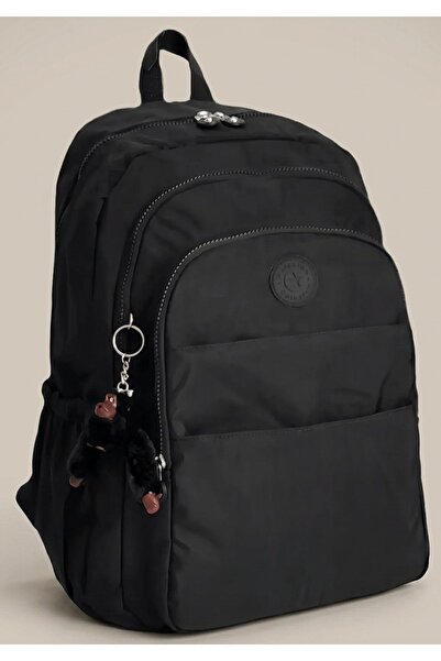 Serenity Rucsac casual pentru laptop, notebook, unisex, negru, rezistent la a...