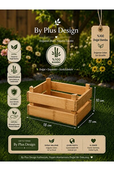 BY Plus Design BAMBU DEKORATİF DÜZENLEYİCİ KASA