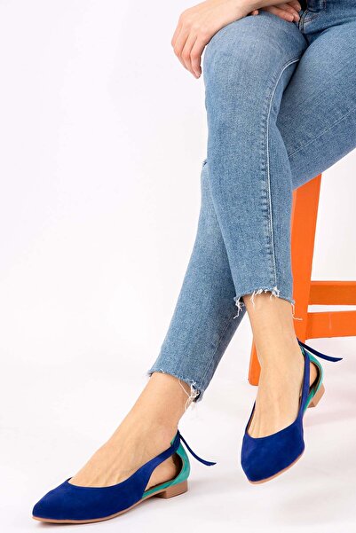 Fox Shoes Дамски балерини Saks Blue/Water Green H726324002