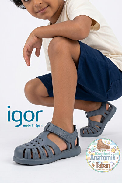IGOR Tobby Solid Bebek & Çocuk Sandalet S10271 Azul / Blue