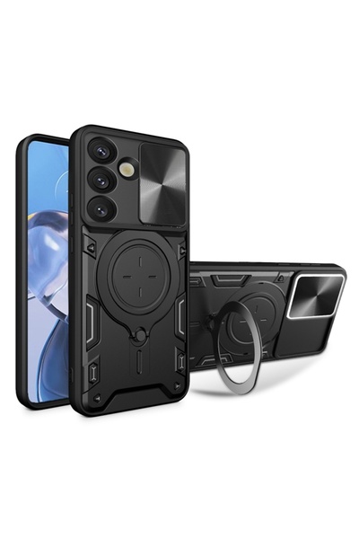 Techsuit Carcasă pentru Samsung Galaxy S25 - Techsuit CamGuard Pro - Neagră