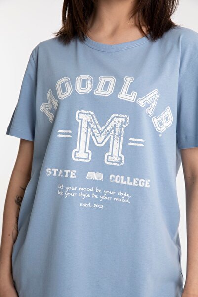 Mood Lab Tricou unisex cu mânecă scurtă cu imprimeu Moodlab