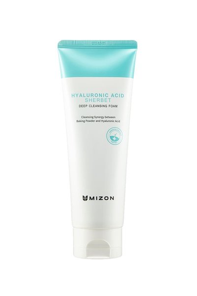 Mizon Hyaluronic Acid Sherbet Deep Cleansing Foam - Hyaluronic Acid Foam Cleanser