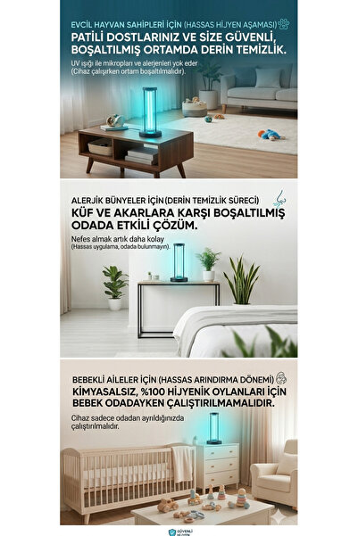 Nora Uvc Ultraviyole Hava Temizleyici Ar-uv-dl-01