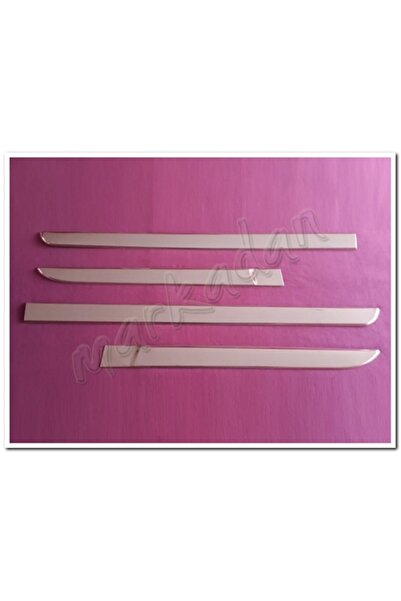Woc Chrome Renault Megane 2 Sedan Krom Yan Kapı Çıtası 2004-2010 4 Parça Pasl...