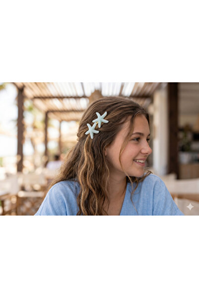 GLOWILLA Kız Çocuk & Genç & Yetişkin Deniz Yıldızı Model Kristal Görünümlü Lü...