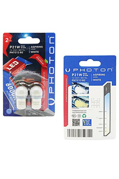 Photon P21W/R5W/R10W 12-24V LED (2'Lİ BLISTER)