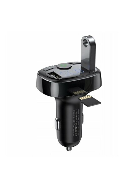 Baseus T-Typed CCTM-01, Player MP3, Buton de apel, 2x USB, Card MicroSD, 3.4A...