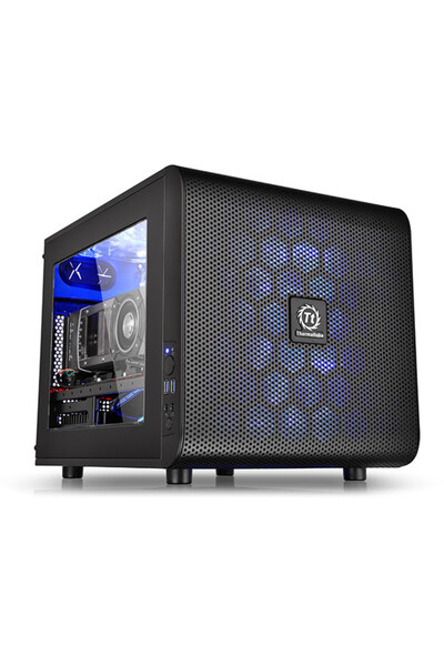 THERMALTAKE Core V21, mATX/Mini-ITX, neagra, fara sursa