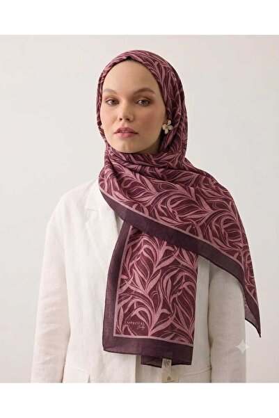 Emproyal Tenline Daily Desen Şal - Bordo