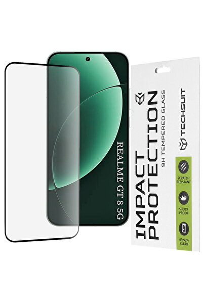 Techsuit Folie pentru Realme GT 8 Pro - 111D Full Cover / Sticlă cu adeziv in...