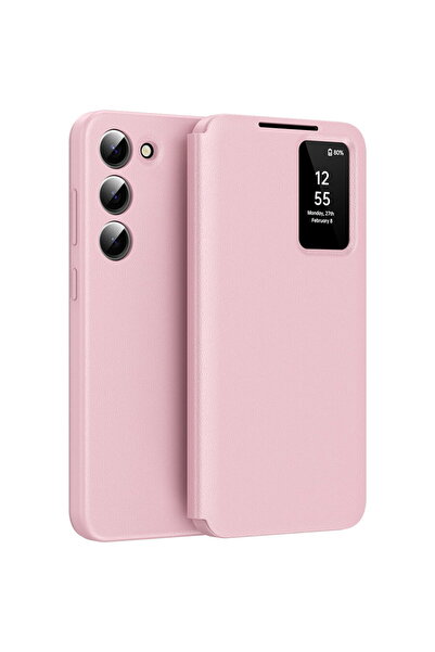 Techsuit Husă pentru Samsung Galaxy S23 Plus - Seria SmartView - Roz