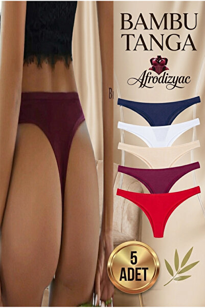 Afrodizyac Σετ 5 εξαιρετικά εύκαμπτα και εξαιρετικά μαλακά στρινγκ