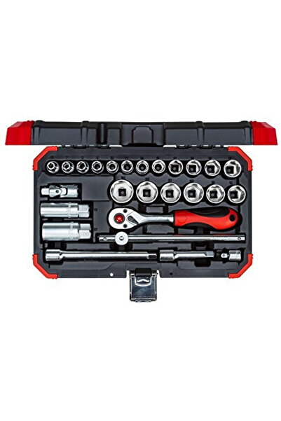 Gedore Set de chei tubulare roșii 3/8 ", 26 piese (roșu / negru, cu pistol de...
