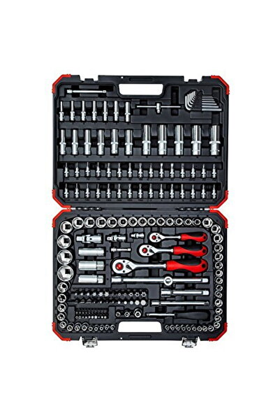 Gedore Set de chei tubulare roșii, 1/4 " + 3/8 " + 1/2 ", 172 piese (roșu / n...