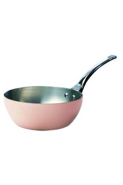 De Buyer Tigaie Prima Matera cu inducție curbată, din cupru/oțel, 24 cm.