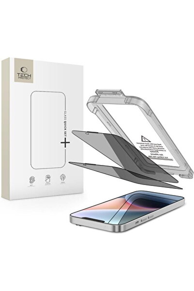 Tech-Protect Sticlă privacy Quick Set Spy+ pentru iPhone 13 / 13 Pro / 14 / 1...