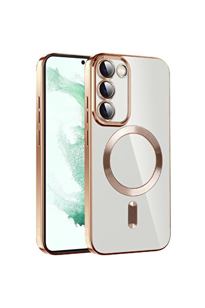 Techsuit Калъф за Samsung Galaxy S22 Plus 5G - Луксозен кристален MagSafe - З...