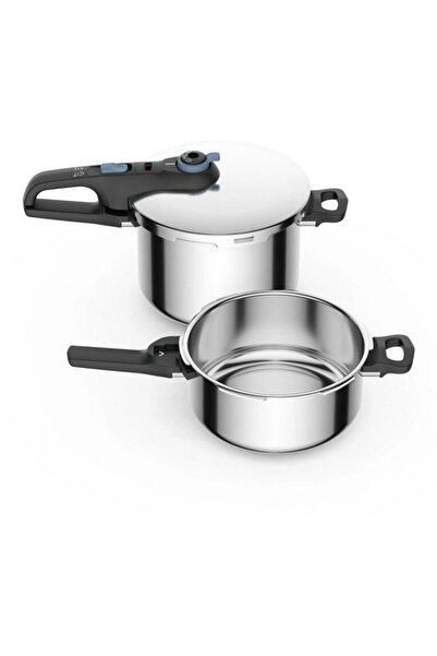 TEFAL Oală sub presiune sigură și modernă 4L + 6L + coș P2584301