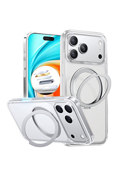 TORRAS Husa pentru iPhone 17 Pro - Ostand Pro MagSafe Series - Clear
