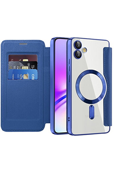 Techsuit Husă pentru Samsung Galaxy A05 - SmartMag Book Case - Albastru
