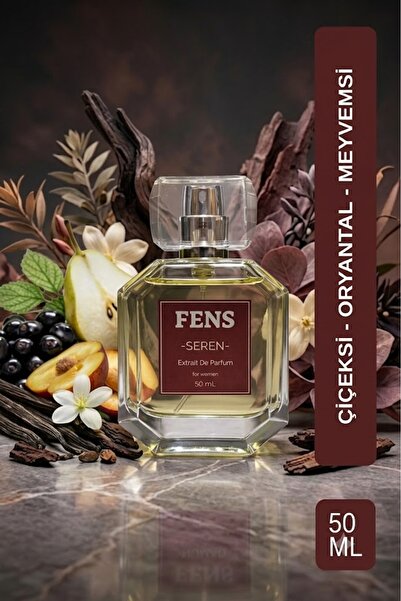 Fs Fens Seren Kadın Parfüm EDP 50 ML – Çiçeksi, Meyvemsi, Oryantal, Bergamot,...