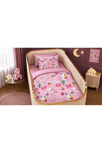 Fabeteks Jewel Love Children's Single Digital Baby Bedding Set for Kids