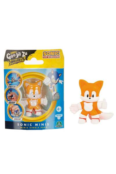 GIOCHI PREZIOSI Goojitzu Sonic Mini Figür Tekli Paket S3 GJN07000 - Tails