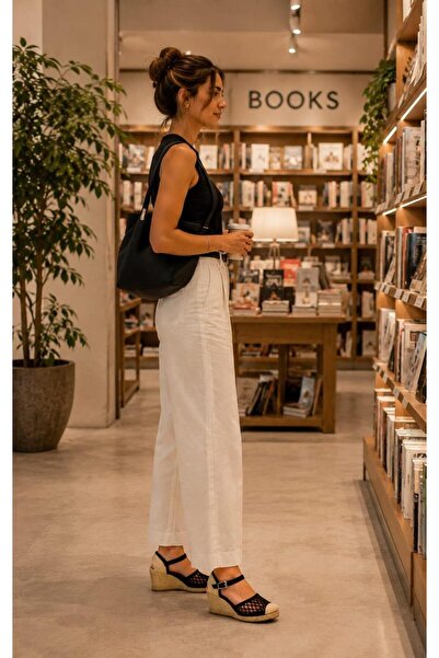 Bambi Siyah Kadın Espadril K01874414528