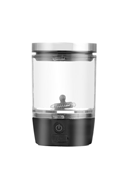 FAMIFY Mixer lapte electric portabil USB, spumator cafea, 80 ml, 1 buton, pentru cappuccino, negru