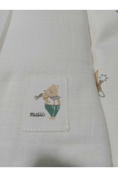 Caramell 100% Organic Cotton Bath Set (Muslin Towel, Hooded Towel, 1 Washcloth 2566 2548