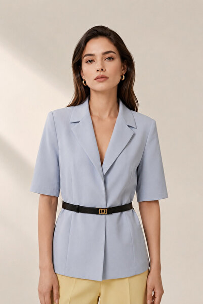 İnouveaue Beli Kemerli Kadın Blazer Ceket