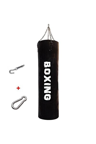 BOXİNG 70 x 25 cm 70x25 Cm Zinçirli Kum Torbasıaskı Aparatı 10-15 kg Siyah