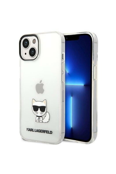 Karl Lagerfeld Husa telefon pentru iPhone 14 Plus, Choupette Logo, Plastic, T...