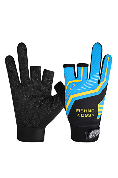 Choice Blue High Quality Fishing Gloves for Men Summer Fishing Road Sub Sunsc...