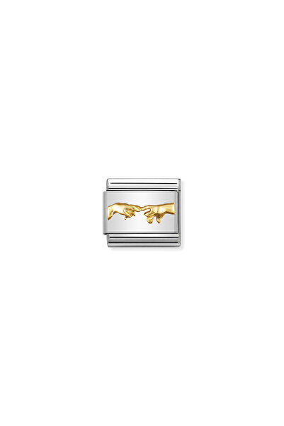 NOMİNATİON Composable Classic Relıef In Stainless Steel With 18k Gold (12_cre...