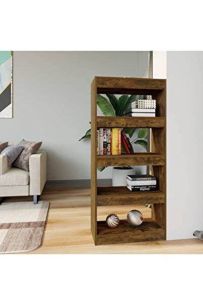 Concept Bibliotecă/Separator stejar fumuriu 60x30x135 cm lemn prelucrat