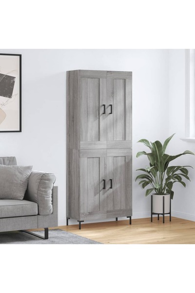 Concept Dulap înalt, gri sonoma, 69,5x34x180 cm, lemn compozit