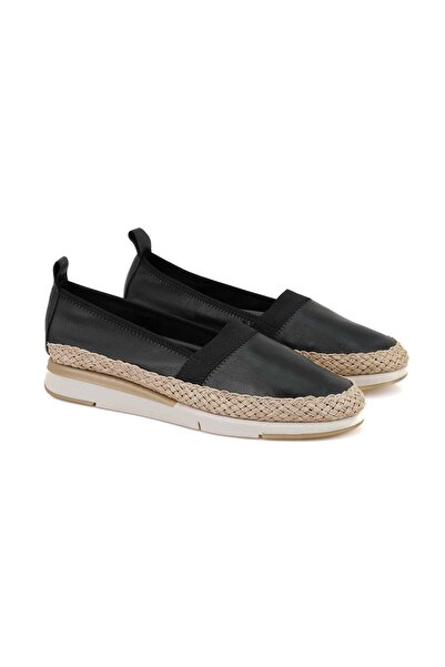 Desa Women's Black Desacomfort Leather Casual Shoes