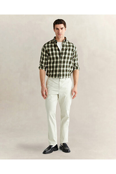Gant Erkek Beyaz Slim Fit Pantolon