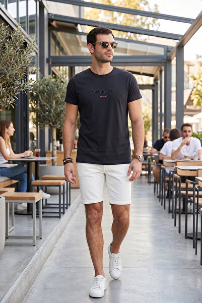 Buratti Tricou Slim Fit din bumbac cu decolteu triplu Tricou bărbați 541 PERS...