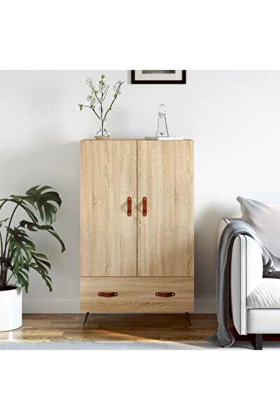 Concept Dulap înalt, stejar Sonoma, 69,5x31x115 cm, lemn prelucrat