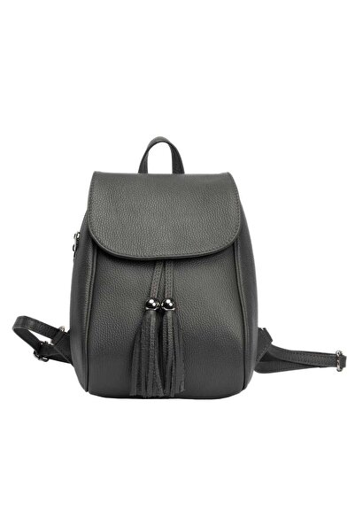 TORO NERO Rucsac de damă din piele naturală gri Cris