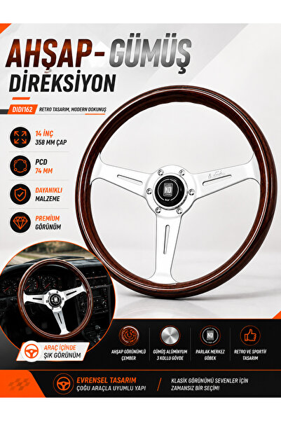 Space Direksiyon ahşap-gümüş / DIDI162