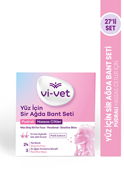 Vi-vet Yüz Sir Ağda Bantı 24'lü Pudralı