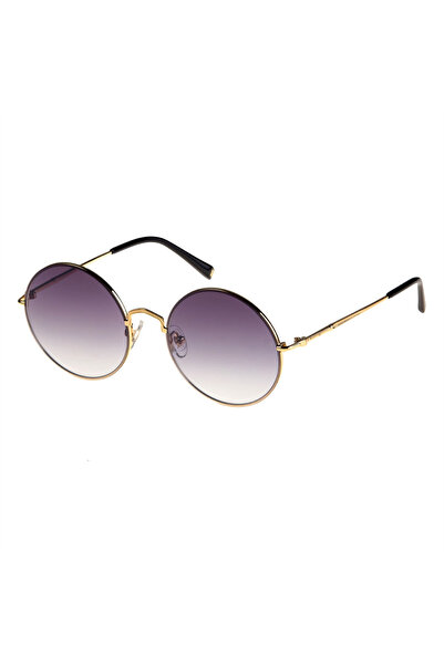 Hermossa Hm1494 C1 55-19 Round Women's Sunglasses with Metal Frame