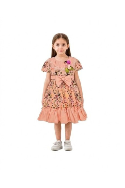 GENERAL Girls' Dress with Round Collar 3-6 Years Old