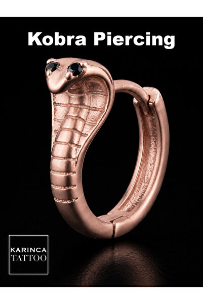 Karınca Piercing Kobra Yılan Pirinç Forward Helix Snug Daith Rook Septum Kula...